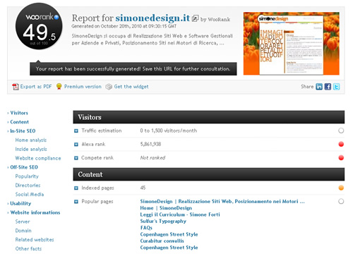 WooRank simonedesign.it