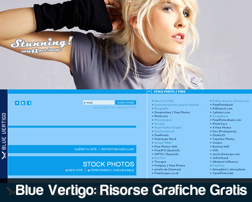Blue Vertigo Risorse Gratis per Web Designer