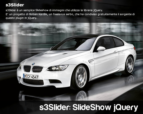 s3Slider un semplice Slideshow jQuery