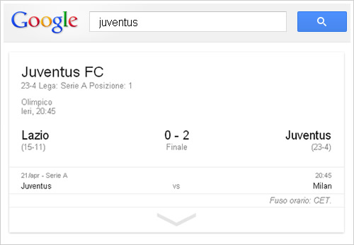 juventus google