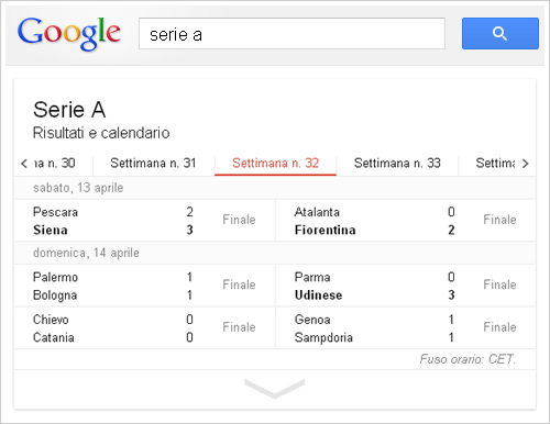 serie a google