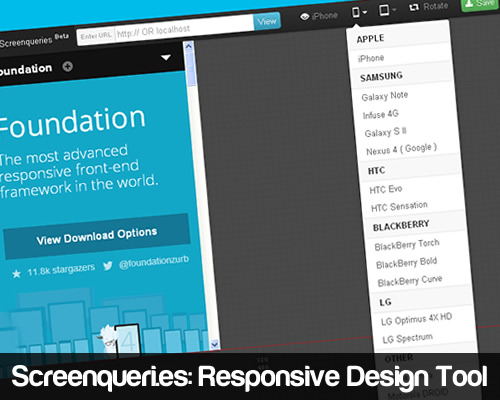 Screenqueri.es Responsive Design Tool