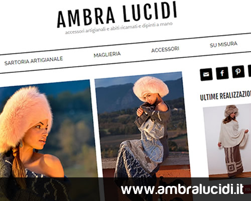 Realizzazione sito Ambra Lucidi