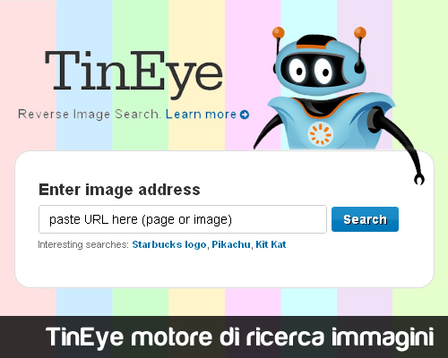 TinEye motore di ricerca inversa per immagini