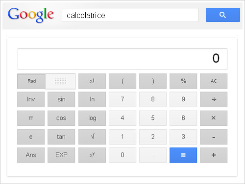 calcolatrice google
